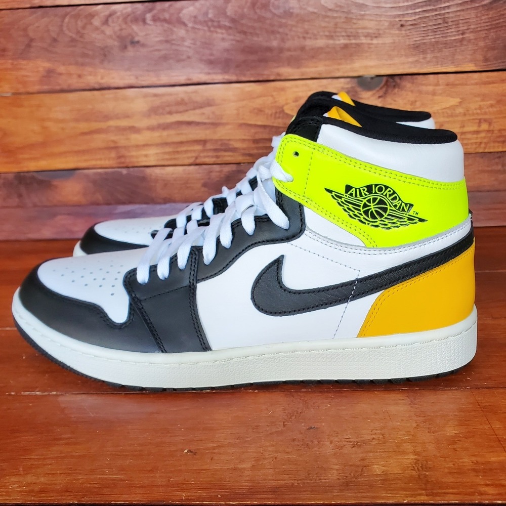 Nike Air Jordan 1 Golf Shoes Men 13 University Gold Spikeless DQ0660-105 New